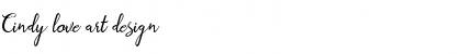 Download Cindy love art design Font Title Preview