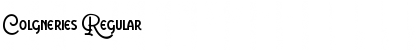 Download Colgneries Regular Font Title Preview