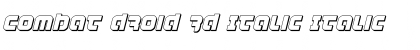 Download Combat Droid 3D Italic Italic Font Title Preview
