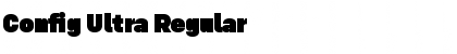 Download Config Ultra Regular Font Title Preview