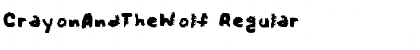 Download CrayonAndTheWolf Regular Font Title Preview