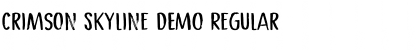 Download Crimson Skyline DEMO Regular Font Title Preview