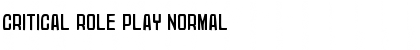Download Critical Role Play Normal Font Title Preview