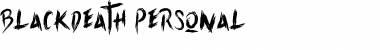 Download Blackdeath-Personal Regular Font Title Preview