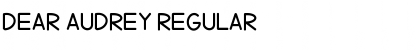 Download Dear Audrey Regular Font Title Preview