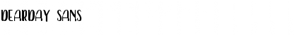 Download Dearday Sans Font Title Preview