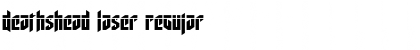Download Deathshead Laser Regular Font Title Preview