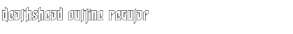 Download Deathshead Outline Regular Font Title Preview