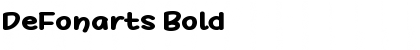 Download DeFonarts Bold Font Title Preview
