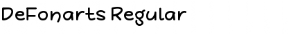 Download DeFonarts Regular Font Title Preview