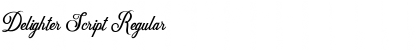 Download Delighter Script Regular Font Title Preview