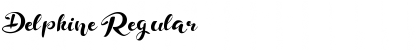 Download Delphine Regular Font Title Preview