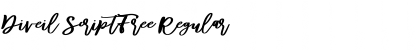 Download Diveil ScriptFree Regular Font Title Preview