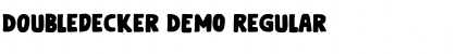 Download Doubledecker DEMO Regular Font Title Preview