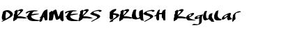 Download DREAMERS BRUSH Regular Font Title Preview