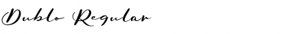 Download Dublo Regular Font Title Preview