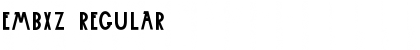 Download Embxz Regular Font Title Preview