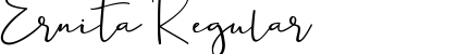 Download Ernita Regular Font Title Preview