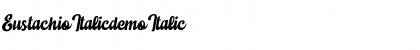 Download Eustachio Italicdemo Italic Font Title Preview