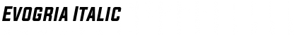 Download Evogria Italic Font Title Preview