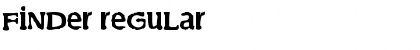 Download Finder Regular Font Title Preview