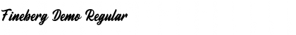 Download Fineberg Demo Regular Font Title Preview