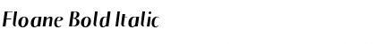 Download Floane Bold Italic Font Title Preview