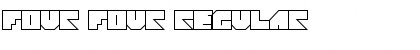 Download Four Four Regular Font Title Preview
