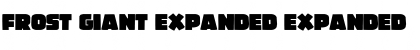 Download Frost Giant Expanded Expanded Font Title Preview