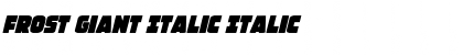 Download Frost Giant Italic Italic Font Title Preview