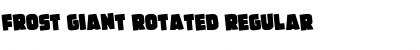 Download Frost Giant Rotated Regular Font Title Preview