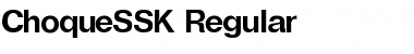 Download ChoqueSSK Regular Font Title Preview