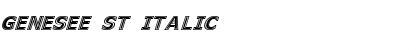 Download Genesee St Italic Font Title Preview