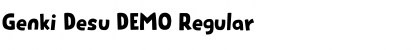 Download Genki Desu DEMO Regular Font Title Preview