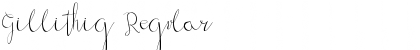 Download Gillithig Regular Font Title Preview