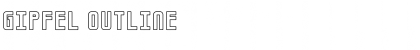 Download Gipfel Outline Font Title Preview