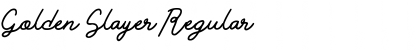 Download Golden Slayer Regular Font Title Preview