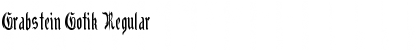 Download Grabstein Gotik Regular Font Title Preview