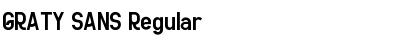 Download GRATY SANS Regular Font Title Preview