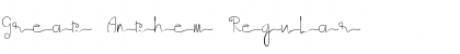 Download Great Anthem Regular Font Title Preview