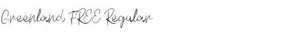 Download Greenland FREE Regular Font Title Preview