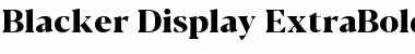 Download Blacker Display ExtraBold Font Title Preview