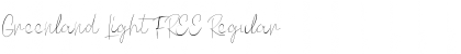 Download Greenland Light FREE Regular Font Title Preview