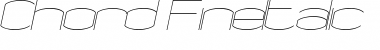 Download Chord FineItalic Font Title Preview