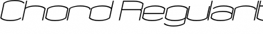 Download Chord RegularItalic Font Title Preview
