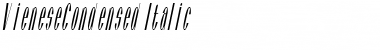 Download VieneseCondensed Italic Font Title Preview