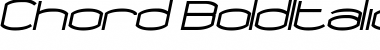 Download Chord Italic Font Title Preview