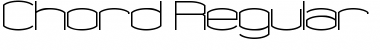 Download Chord Regular Font Title Preview