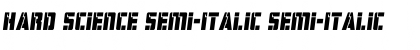 Download Hard Science Semi-Italic Semi-Italic Font Title Preview