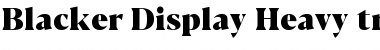 Download Blacker Display Heavy Font Title Preview